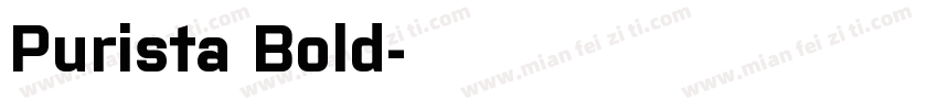 Purista Bold字体转换